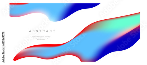 3D renders fluid wave abstract with a white background