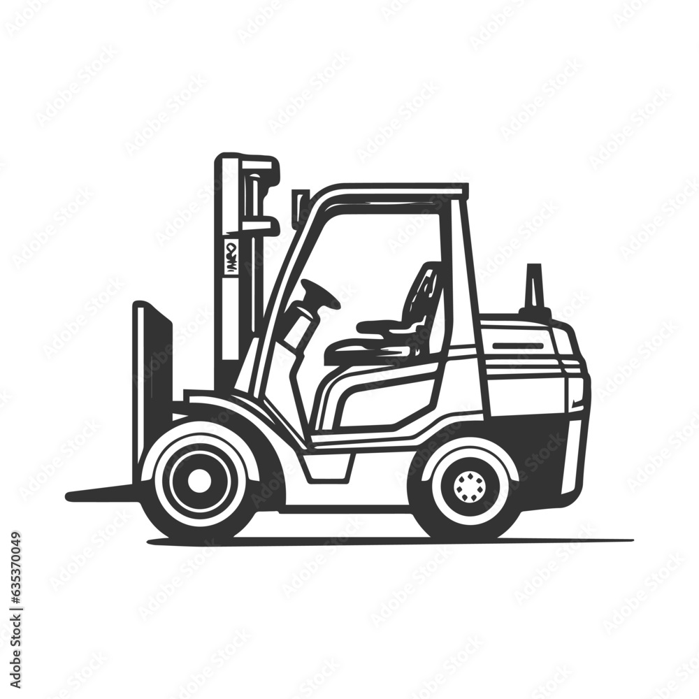 forklift vehicle illustration forklift vehicle illustration