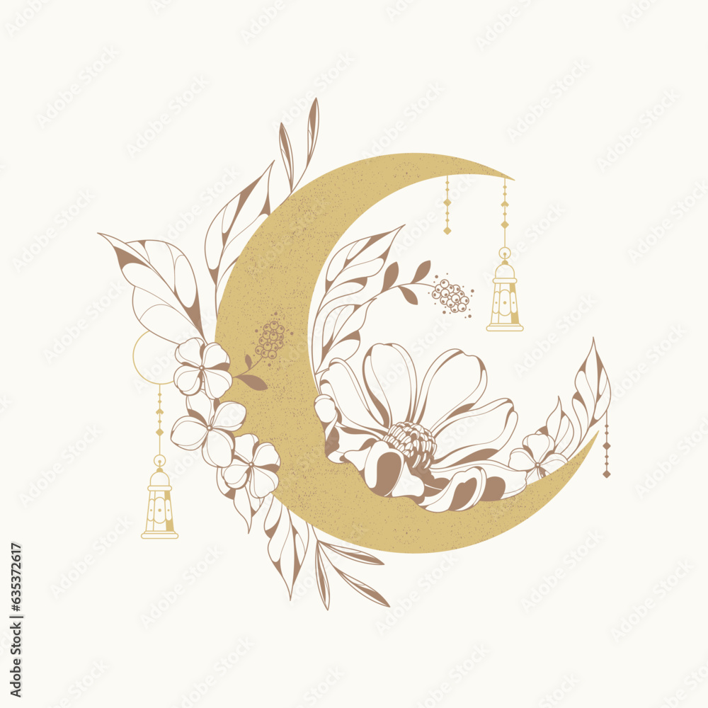 Obraz premium hand drawn flower background 1