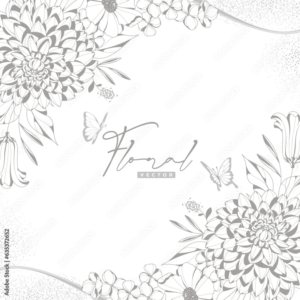hand drawn floral design 9 hand drawn floral design 9
