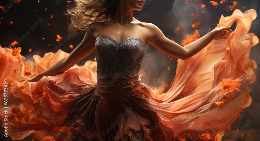 Artistic expression through dance and movement. Generative Ai. Artistic expression through dance and movement. Generative Ai.