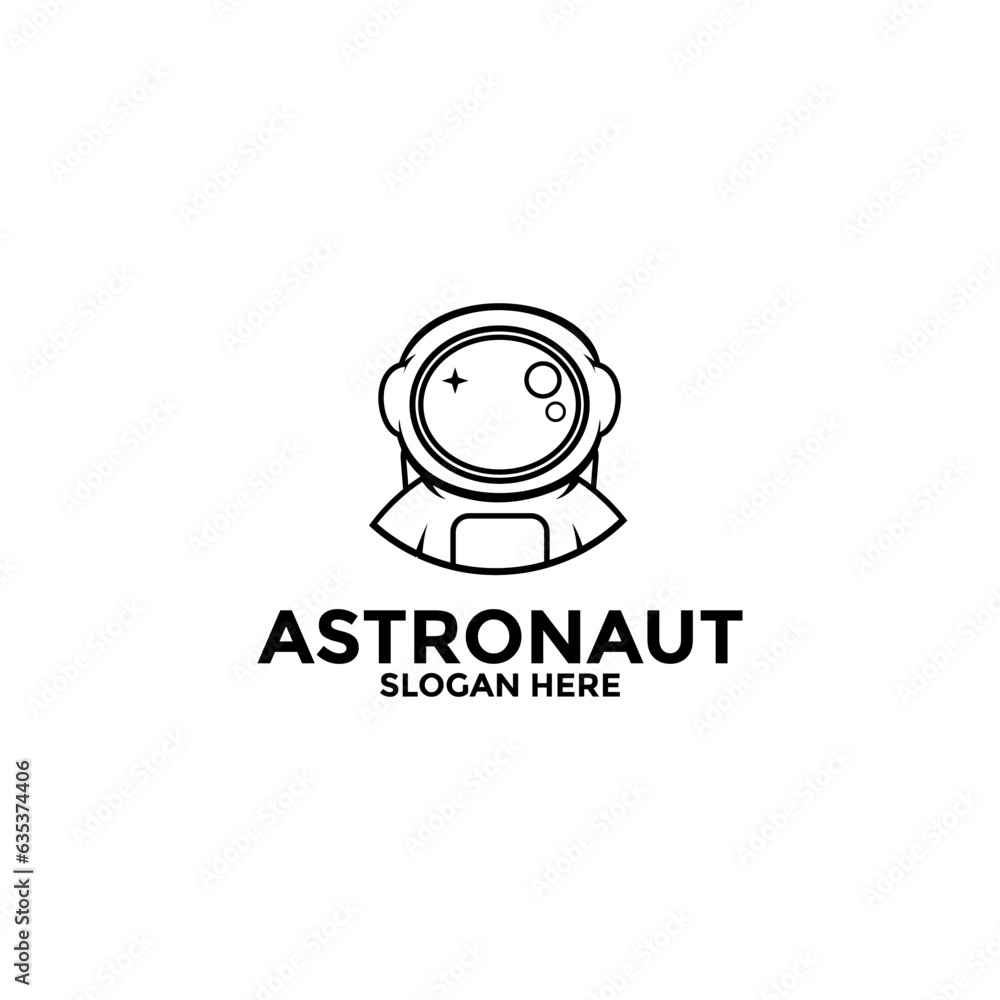 astronaut vector logo icon, Illustration astronaut or space logo design template astronaut vector logo icon, Illustration astronaut or space logo design template