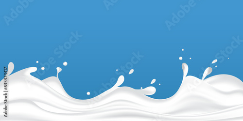 Milk splash realistic texture. natural dairy products, splashed yogurt or cream. background
