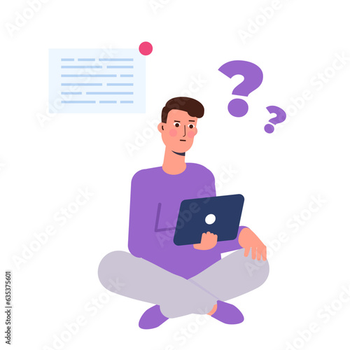 Concept of difficult task, overburdened person, adverse conditions. Vector illustration.