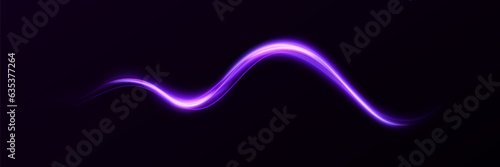  Abstract neon effect of moving at the speed of light. Glow effect. Magic shiny line. Neon. Background.