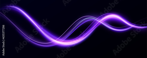  Abstract neon effect of moving at the speed of light. Glow effect. Magic shiny line. Neon. Background.