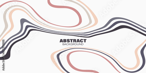Abstract wave background, colored wavy stripes and lines on a white background. Optical art.