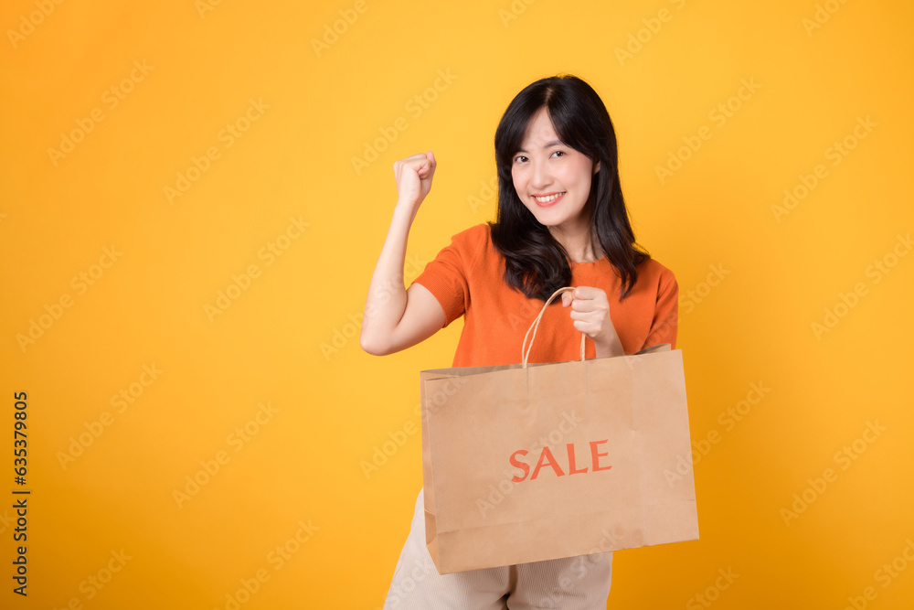 Discover the love in shopping surprises with the best deals around. Smiling woman holds bags, reflecting the happiness of finding incredible discounts. Discover the love in shopping surprises with the best deals around. Smiling woman holds bags, reflecting the happiness of finding incredible discounts.