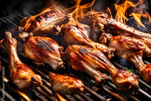 grilled chicken on the grill, Ultra High HD Quality