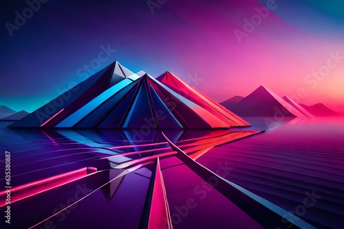 abstract background with a tent