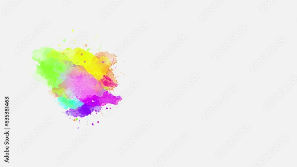 Abstract paint brush ink spreading on solid background Abstract paint brush ink spreading on solid background