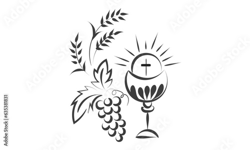 Christian Symbol design for print or use as poster, card, flyer, sticker, tattoo or T Shirt