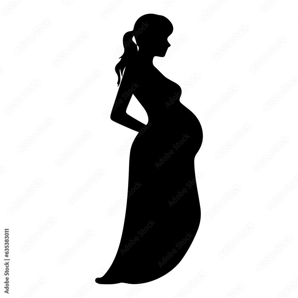 Pregnancy Vector Illustrations | Maternity Art with Trending Styles & Graceful Elegance