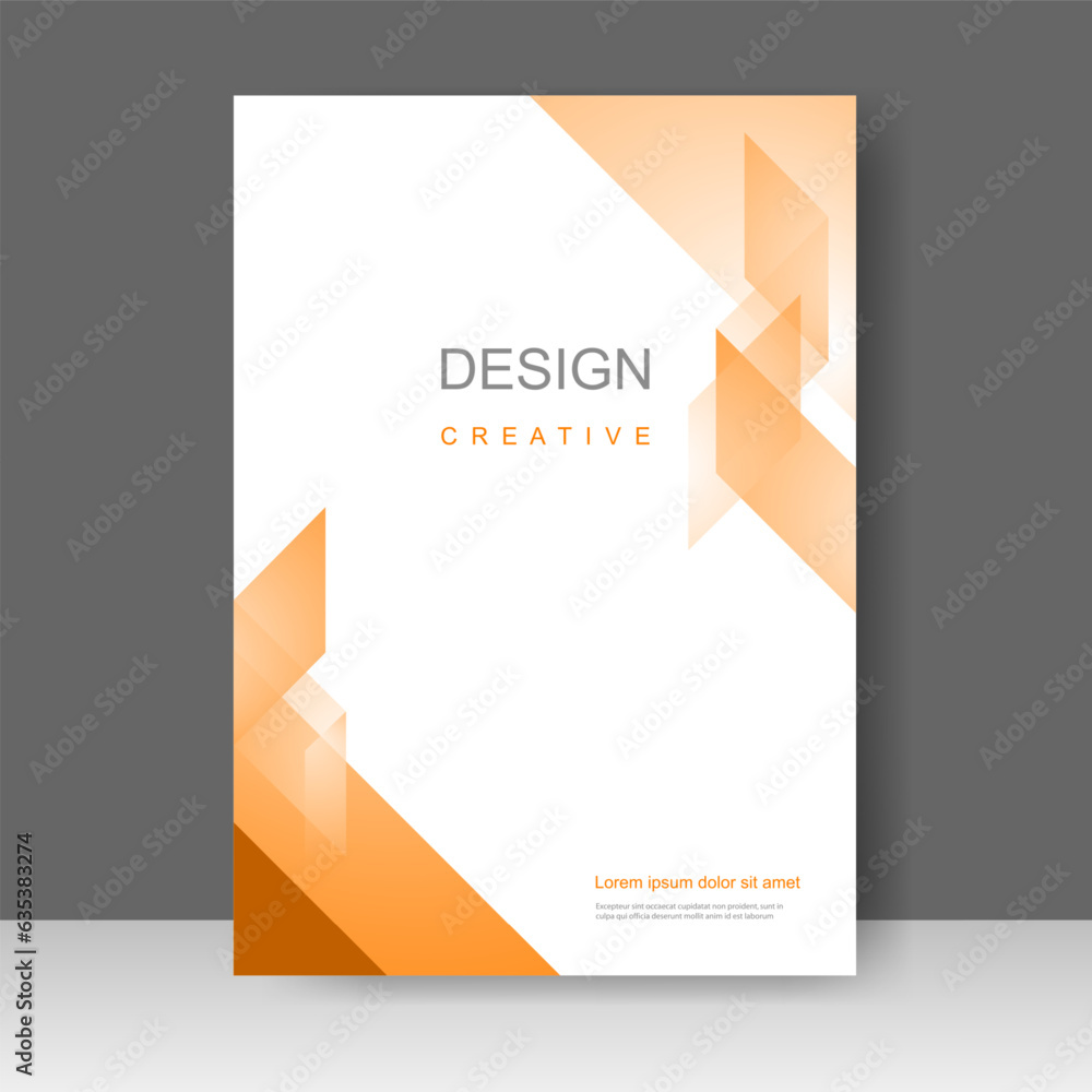 Fototapeta premium Design cover book modern. Annual report. Brochure template, catalog. Simple Flyer promotion. magazine. Vector illustration