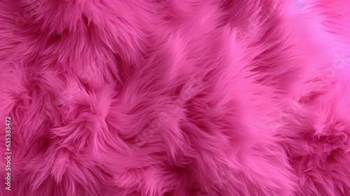 Hot Pink fluffy plush fur texture