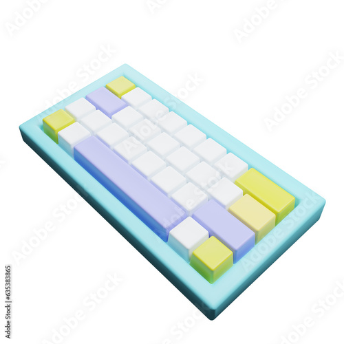 keyboard 3d model