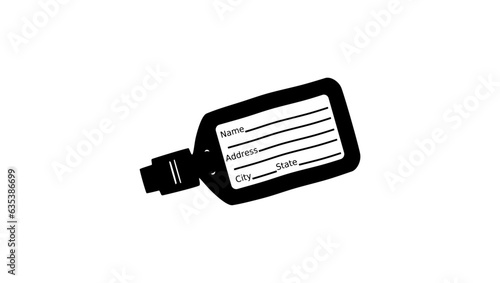 Name Tags Travel Accessories silhouette