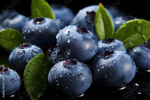 Wallpaper Mural Fresh sweet blueberries close up. Torontodigital.ca