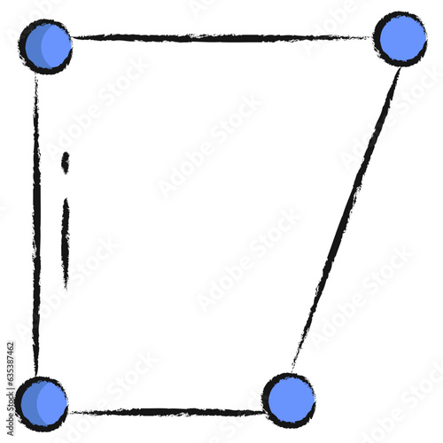Hand drawn Free Transform illustration icon
