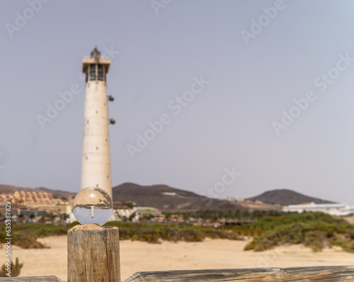 Light, Photo, Crystal Ball photography in Fuerteventura showing upside down images on historic sites