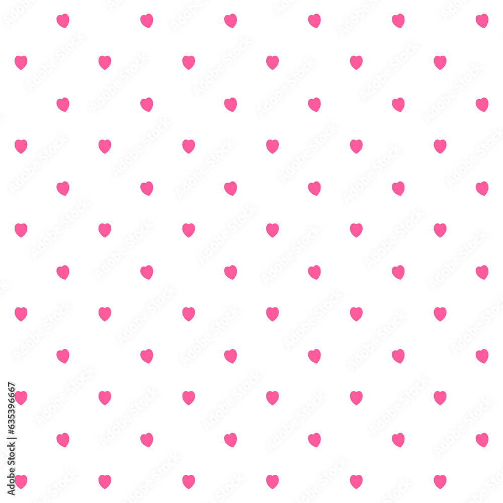 pink heart on white background, pink heart seamless pattern.