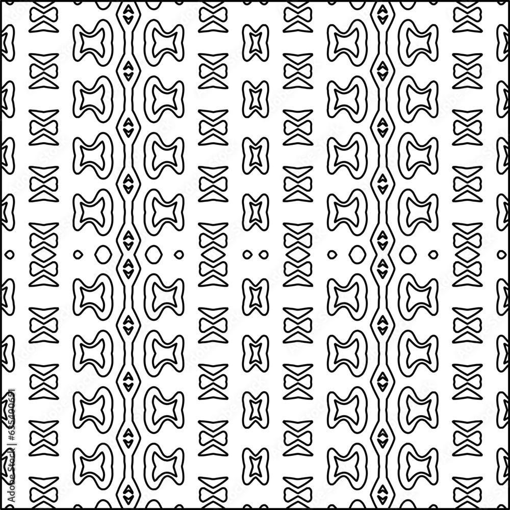 Vector pattern with symmetrical elements . Modern stylish abstract texture. Repeating geometric tiles from striped elements.Black and white pattern. Vector pattern with symmetrical elements . Modern stylish abstract texture. Repeating geometric tiles from striped elements.Black and white pattern.