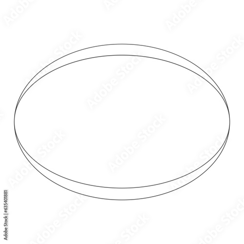 Ellipse outlines illustration