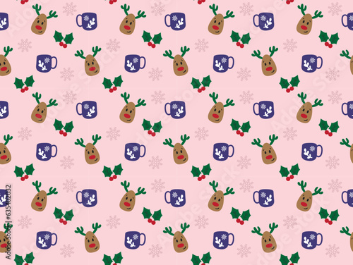merry christmas seamless pattern