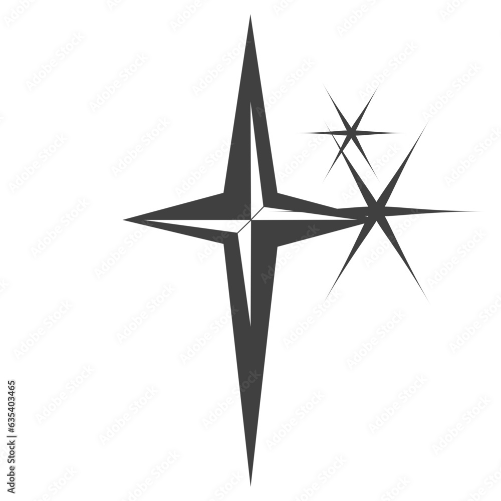 Sparkle star illustration Sparkle star illustration