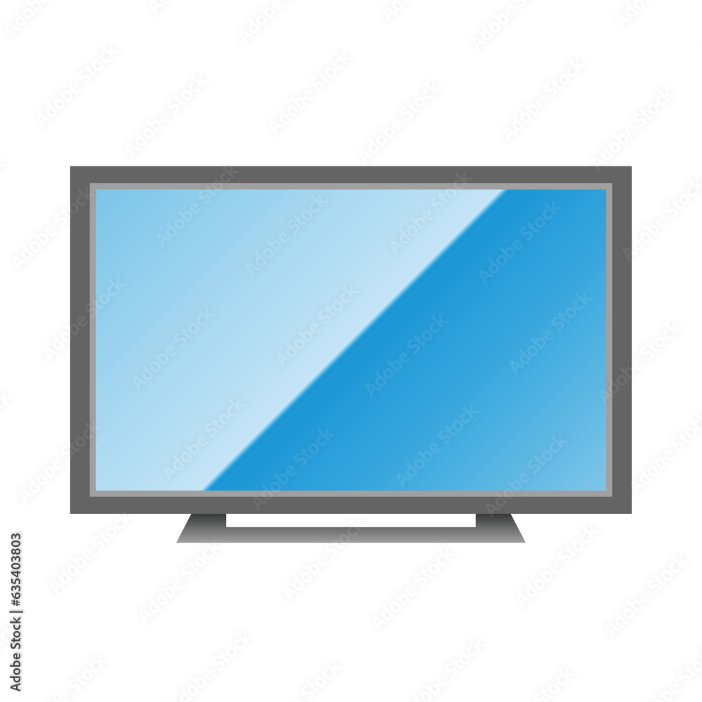 シンプルなイラスト_薄型テレビ,モニター シンプルなイラスト_薄型テレビ,モニター