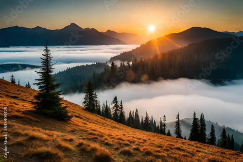 sunrise in the mountains © m