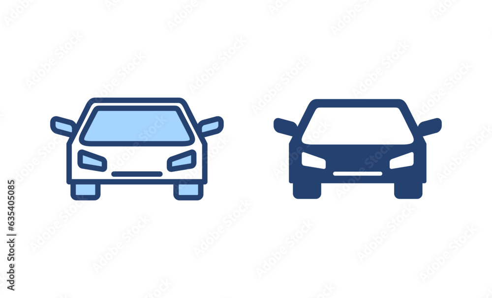 Car icon vector. car sign and symbol. small sedan