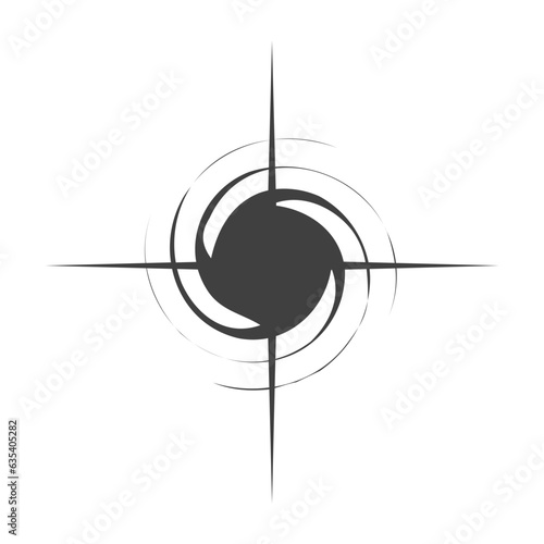 Target aiming illustration
