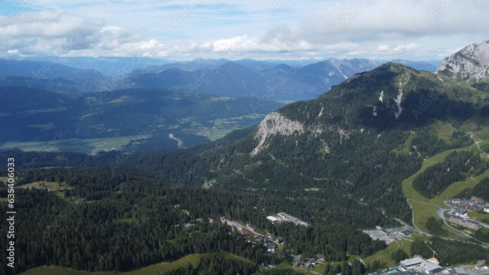 Fototapeta premium Nassfeld ski resort, mountains, Austria
