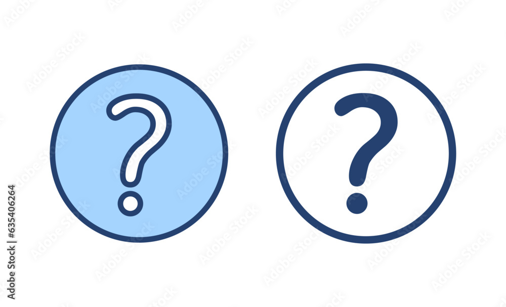 Question icon vector. question mark sign and symbol Question icon vector. question mark sign and symbol