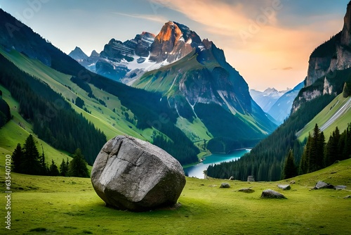 swiss mountains landscape