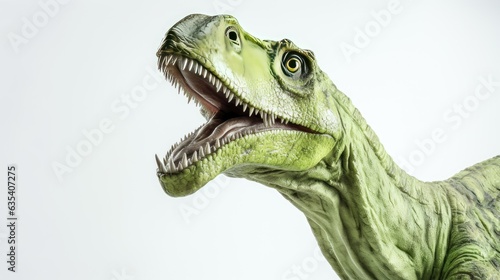 dinosaur head close up created with Generative AI technology © pvl0707