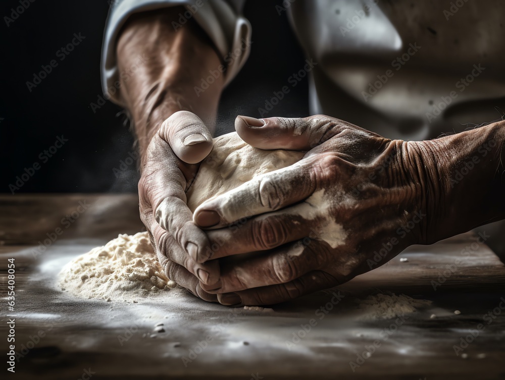 close up of hands kneading dough close up of hands kneading dough