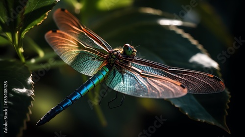dragonfly on a leaf © Tim Kerkmann
