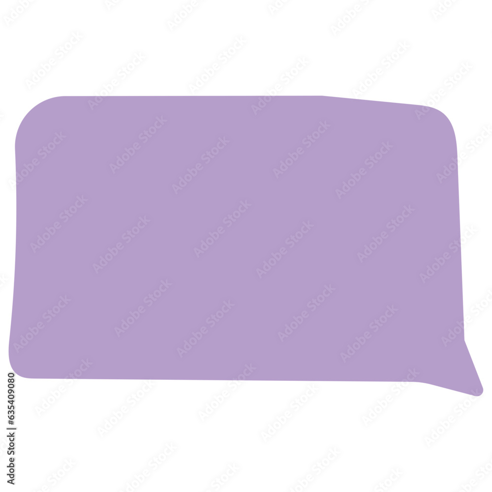 Speech bubble shape sticky note illustration Speech bubble shape sticky note illustration