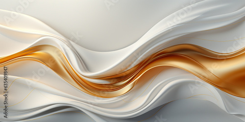 White background with texture, decorated with shiny gold lines. Luxurious background