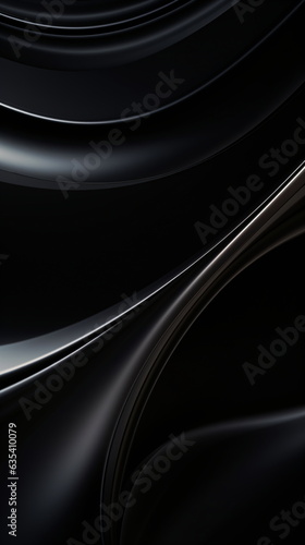 Luxurious big wave abstract lubricants background with black glowing oil moving wave lines lights. dark Oil liquid concept for background or wallpaper, Generative ai