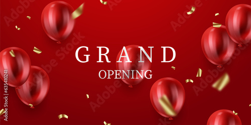 design your opening card with business banner template vector illustration