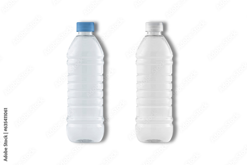 Plastic water bottle mockup isolated on white background. 3d rendering. Plastic water bottle mockup isolated on white background. 3d rendering.