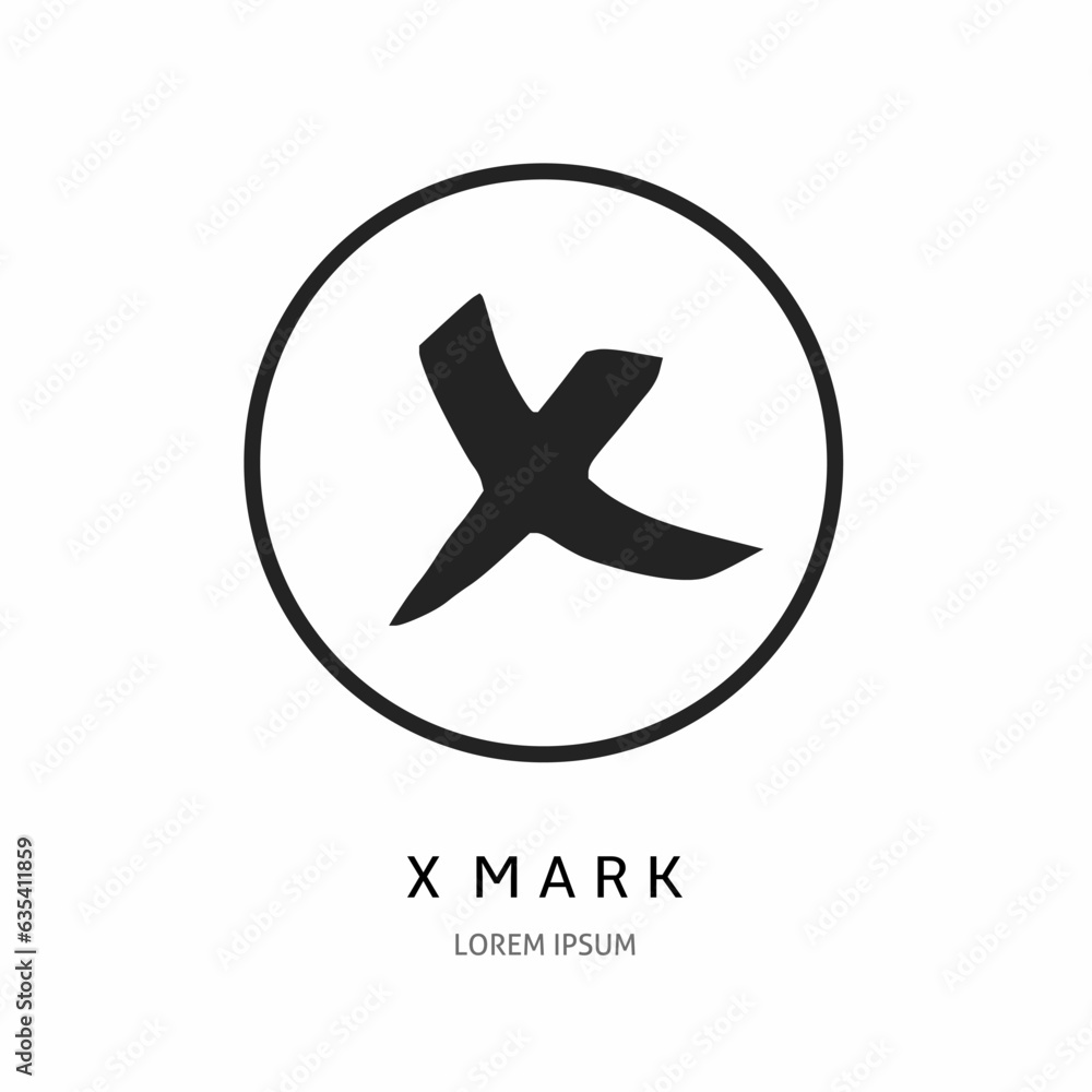 Logo vector design for business. X mark logos.
