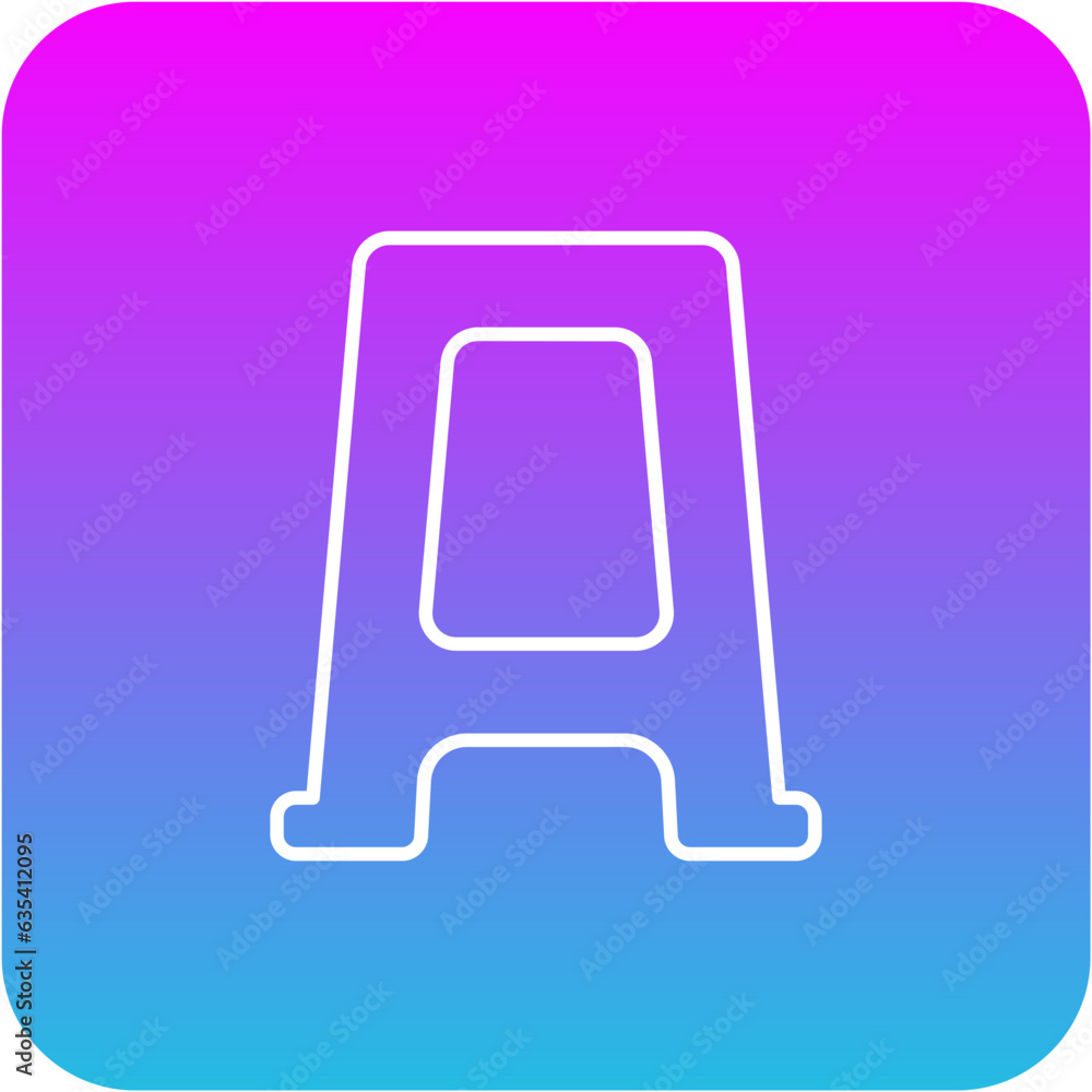 Plastic Stool Icon Plastic Stool Icon
