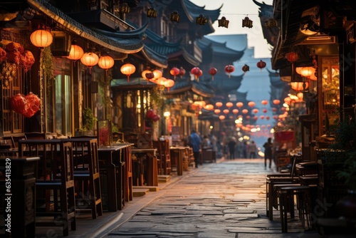 Navigating through the bustling streets of Chinatown - stock photo concepts © 4kclips