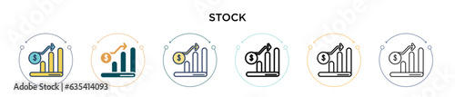 Stock icon in filled, thin line, outline and stroke style. Vector illustration of two colored and black stock vector icons designs can be used for mobile, ui, web