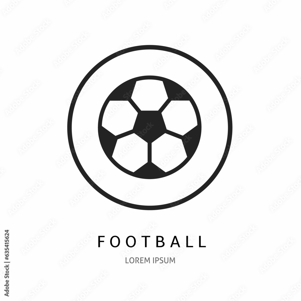 Obraz premium Logo vector design for business. Football logos.