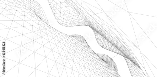 Abstract 3d architecture geometric background 
